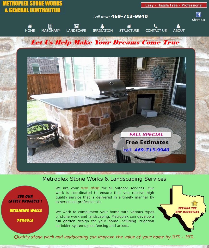 Metroplex Stone Works and Landscaping Services